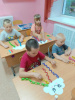  Аппликация "Радужное облако"